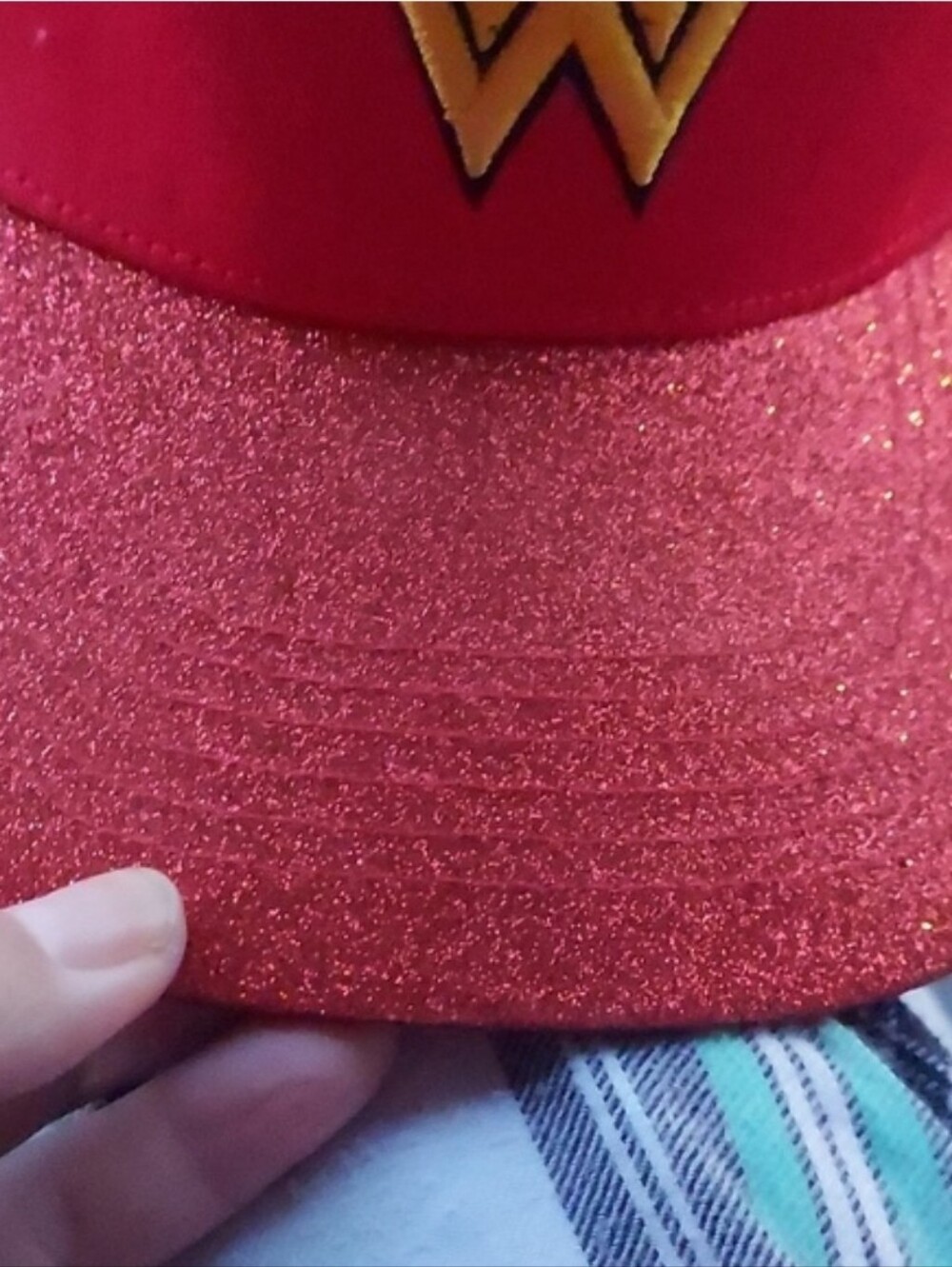 DC COMICS "Wonder Woman" 💥💫💥Trucker Hat (Red, Black & Gold) - Picture 3 of 8